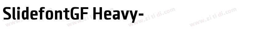 SlidefontGF Heavy字体转换